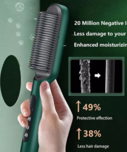 Hair Straightener Brush Curling Comb 2 In 1