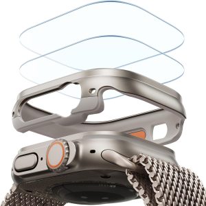Apple Watch Ultra 3 / Ultra 2 / Ultra ESR Case with Screen Protector 49mm – Titanium
