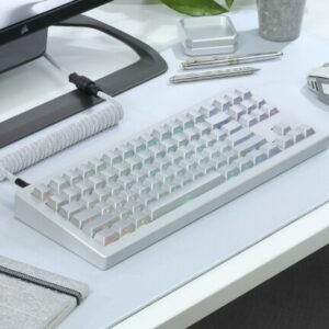 Drop DCL Silver Keycap Set with Shine-Through Legends